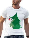Christmas Tree Graphic Tee - Holiday Festive Shirt