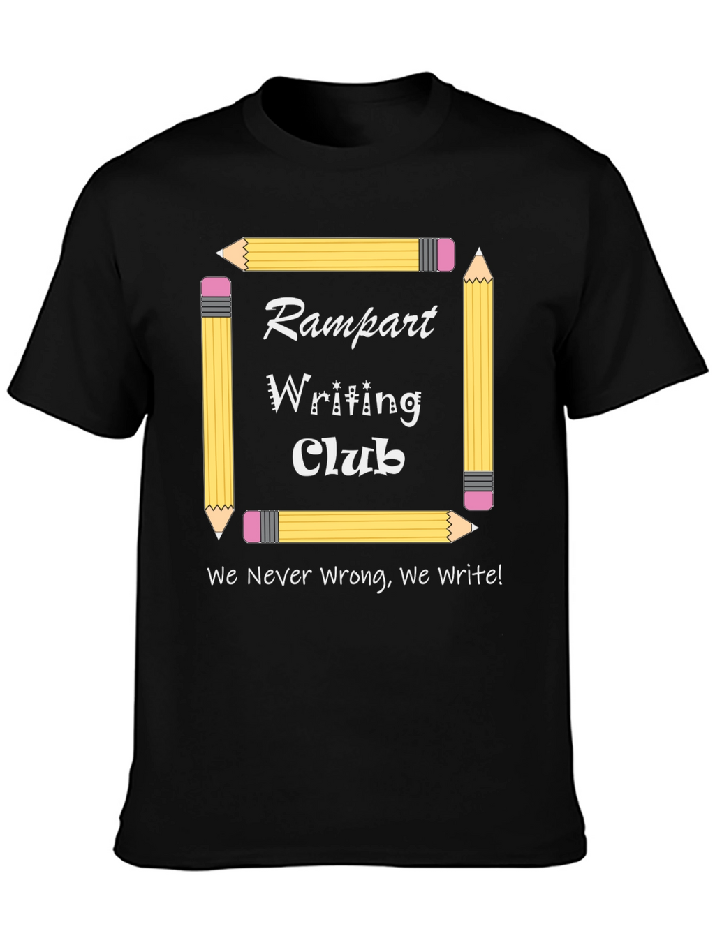 Rampart Writing Club Tee - Creative Writer Apparel
