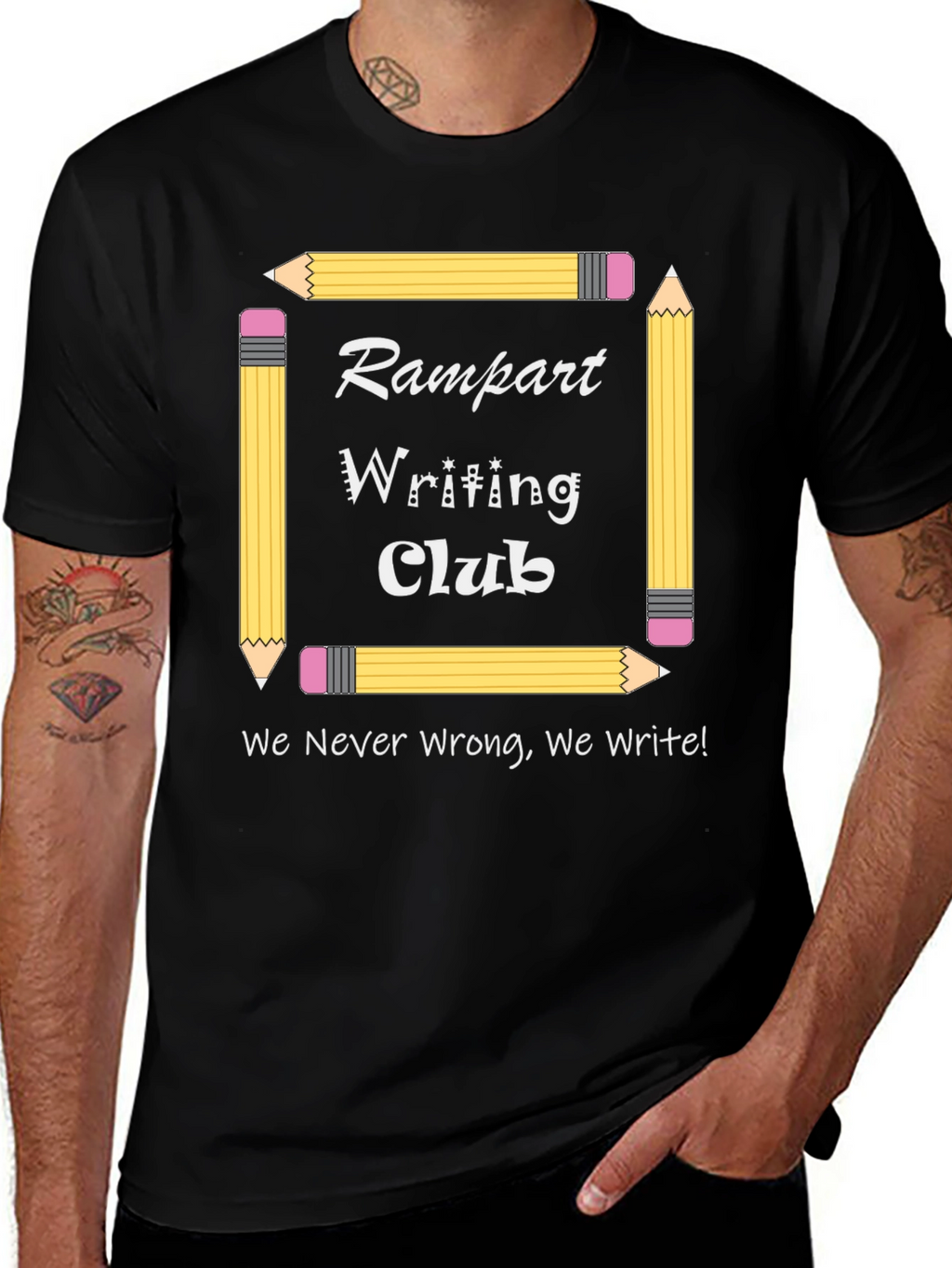 Rampart Writing Club Tee - Creative Writer Apparel