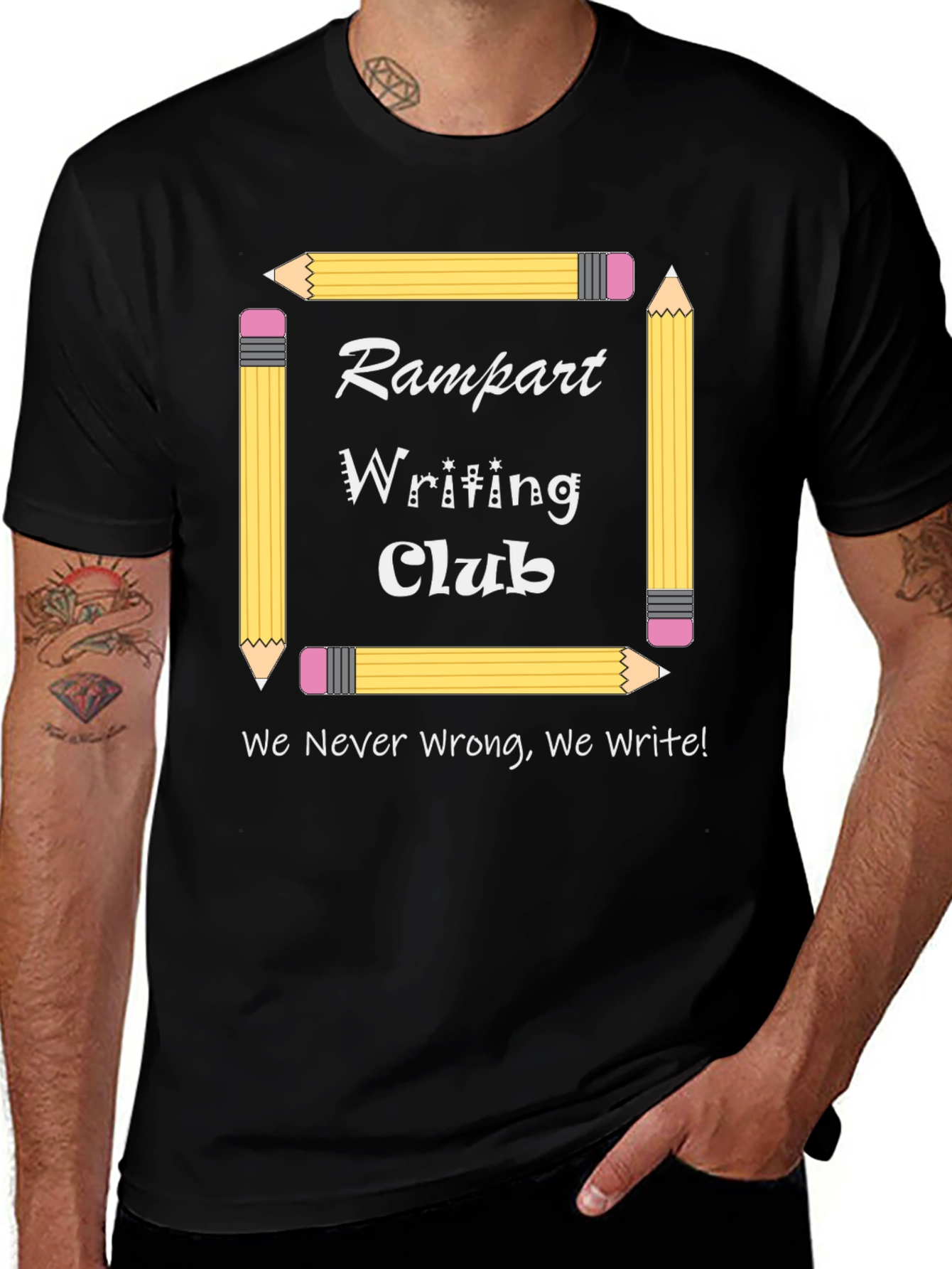 Rampart Writing Club Tee - Creative Writer Apparel