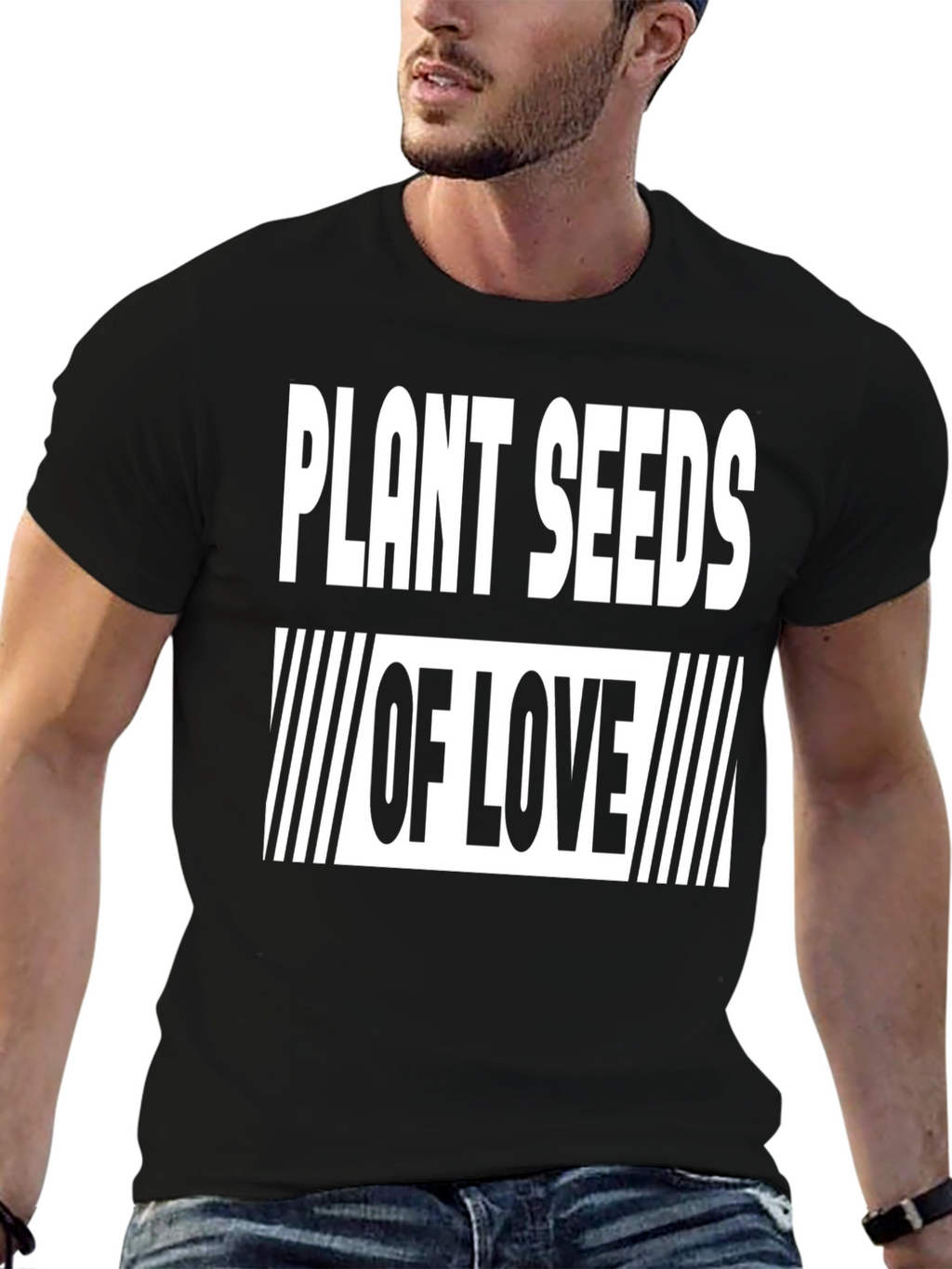 Plant Seeds of Love Black T-Shirt