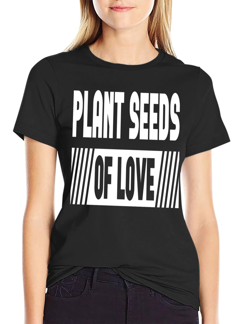 Plant Seeds of Love Black T-Shirt