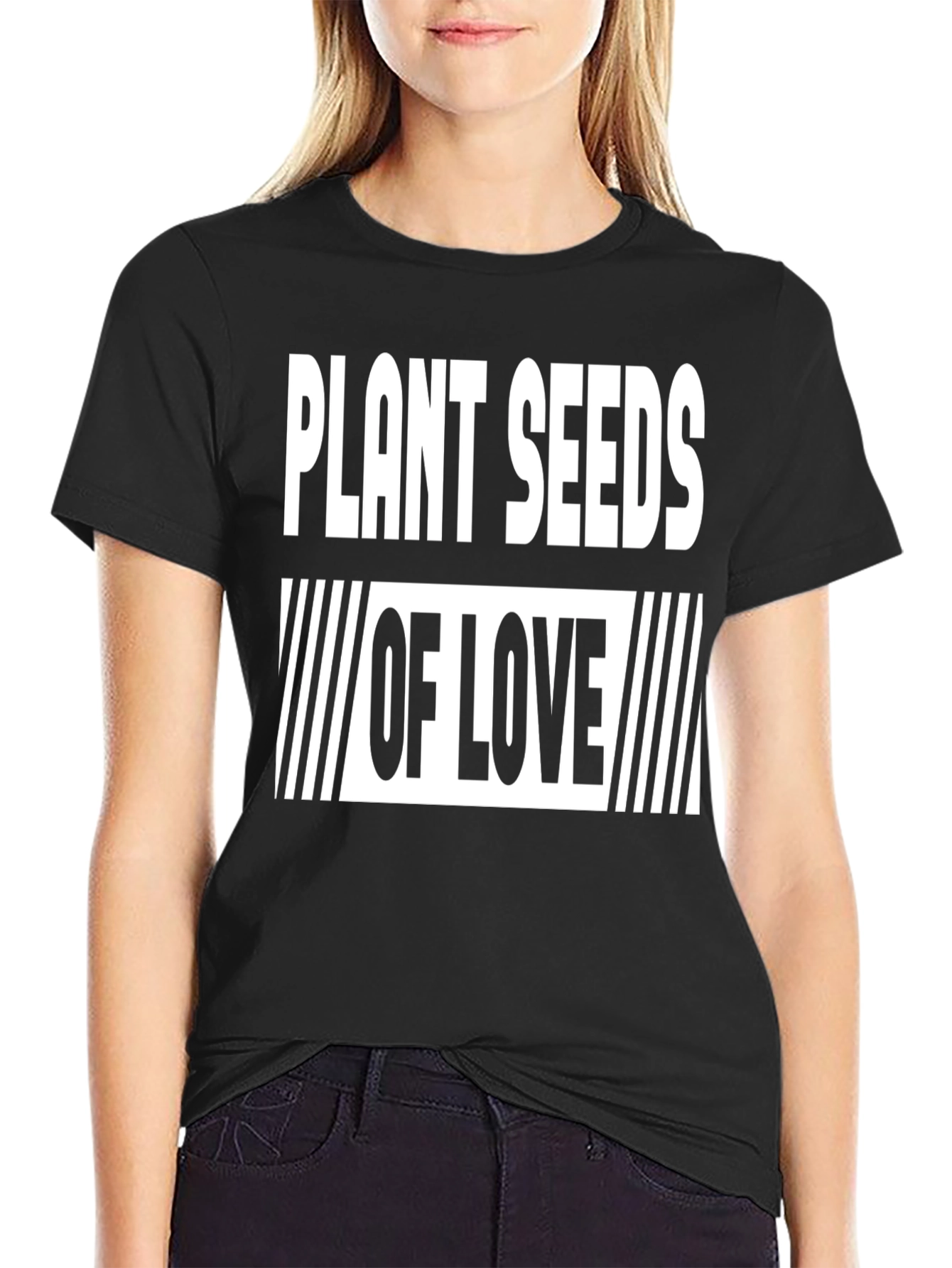 Plant Seeds of Love Black T-Shirt