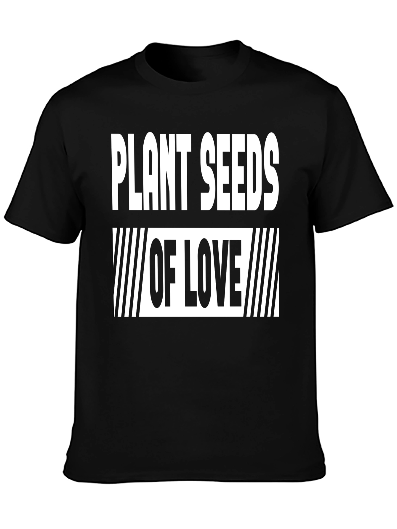 Plant Seeds of Love Black T-Shirt
