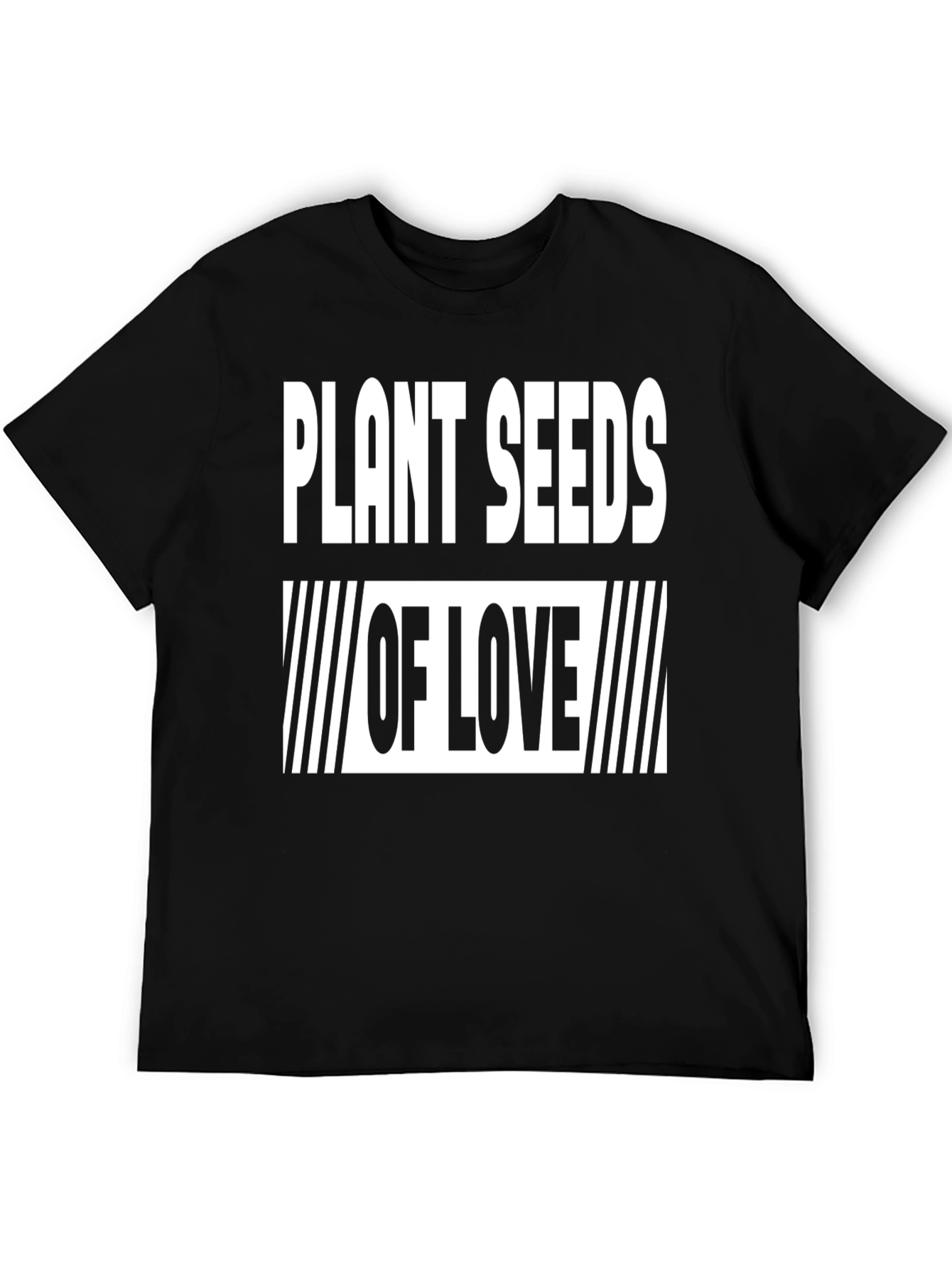 Plant Seeds of Love Black T-Shirt