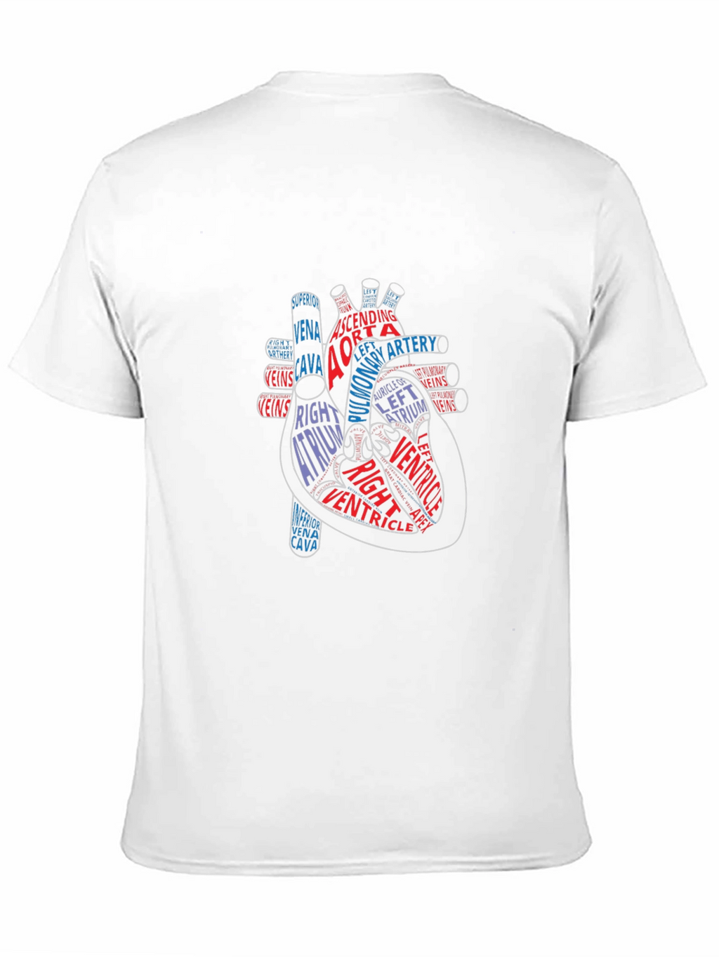 Anatomical Heart Graphic Tee - Black Cotton Shirt