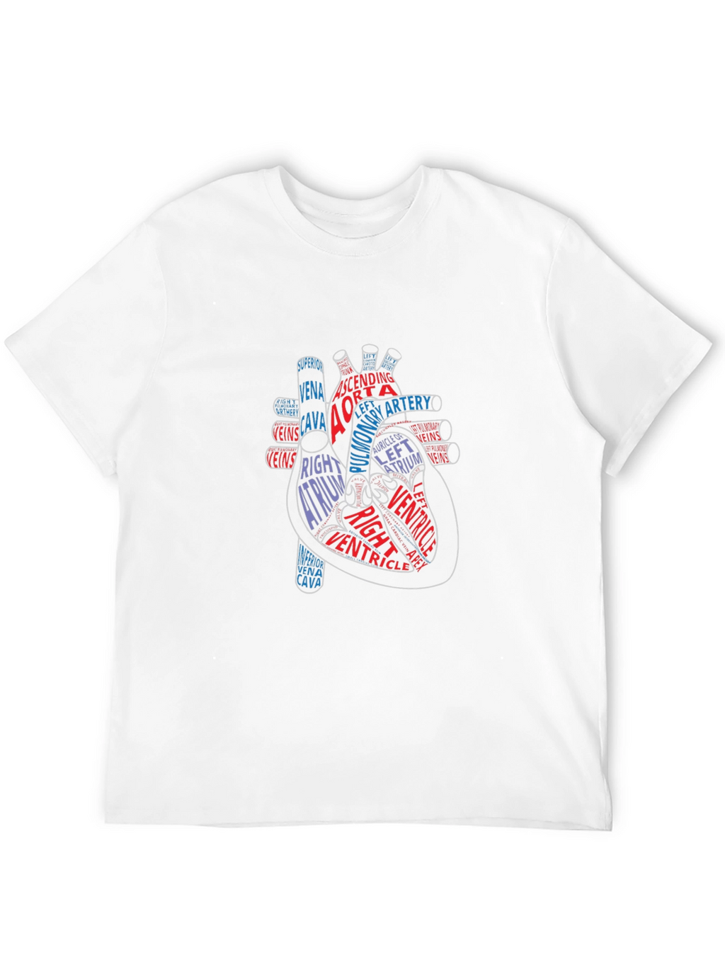 Anatomical Heart Graphic Tee - Black Cotton Shirt