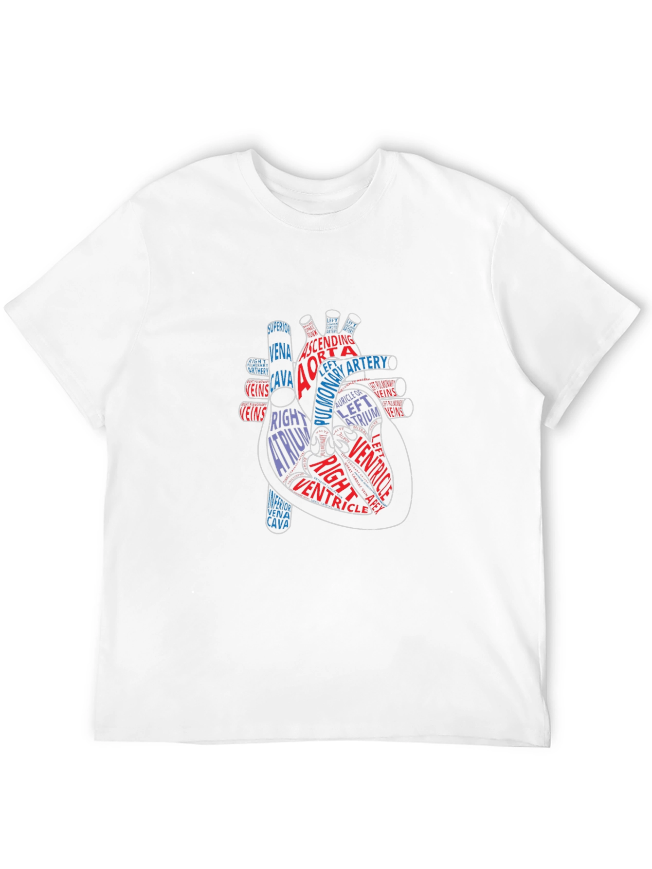 Anatomical Heart Graphic Tee - Black Cotton Shirt