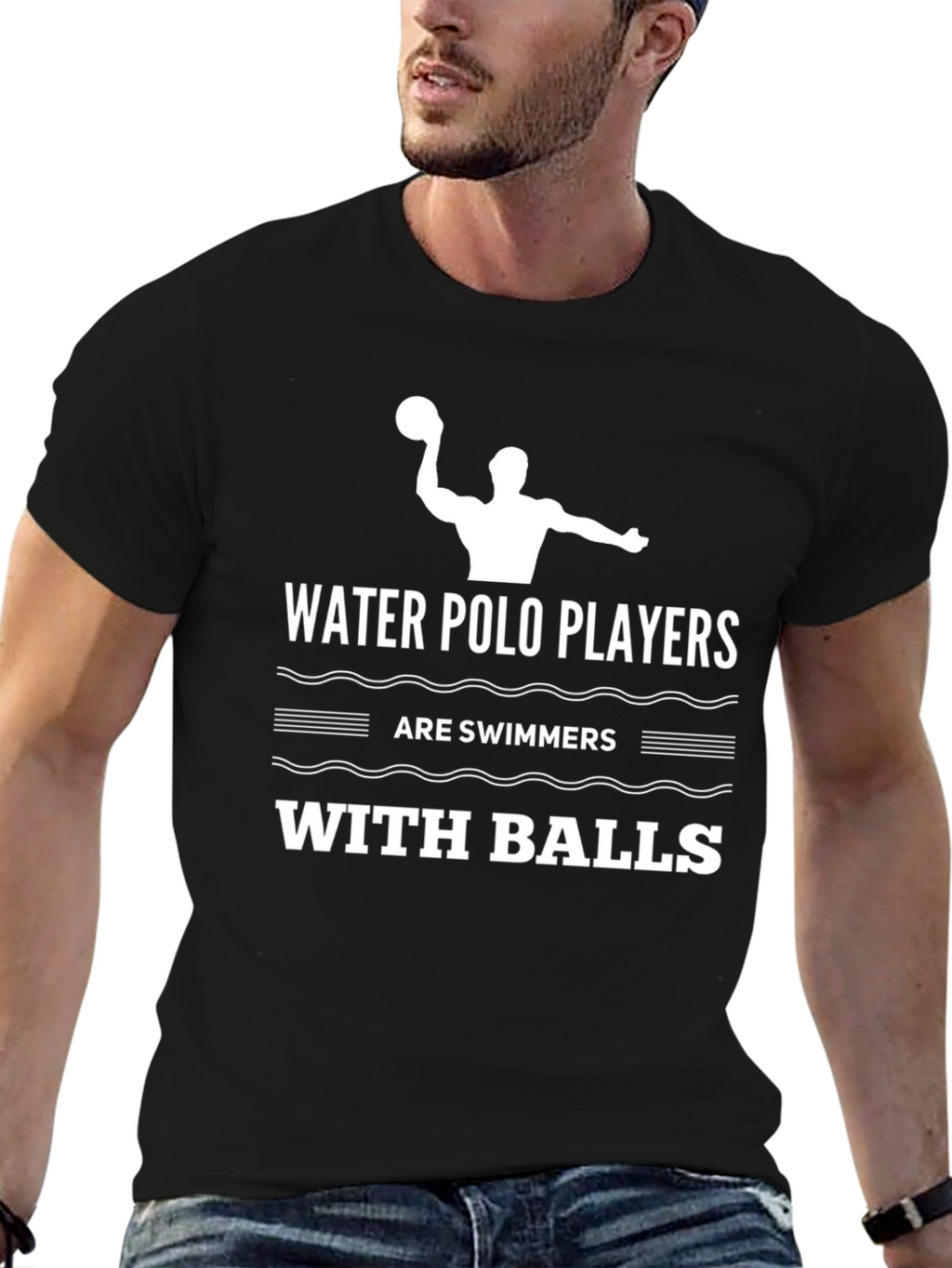 Water Polo Players Graphic Tee