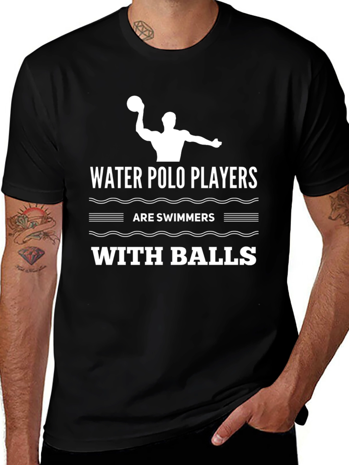 Water Polo Players Graphic Tee
