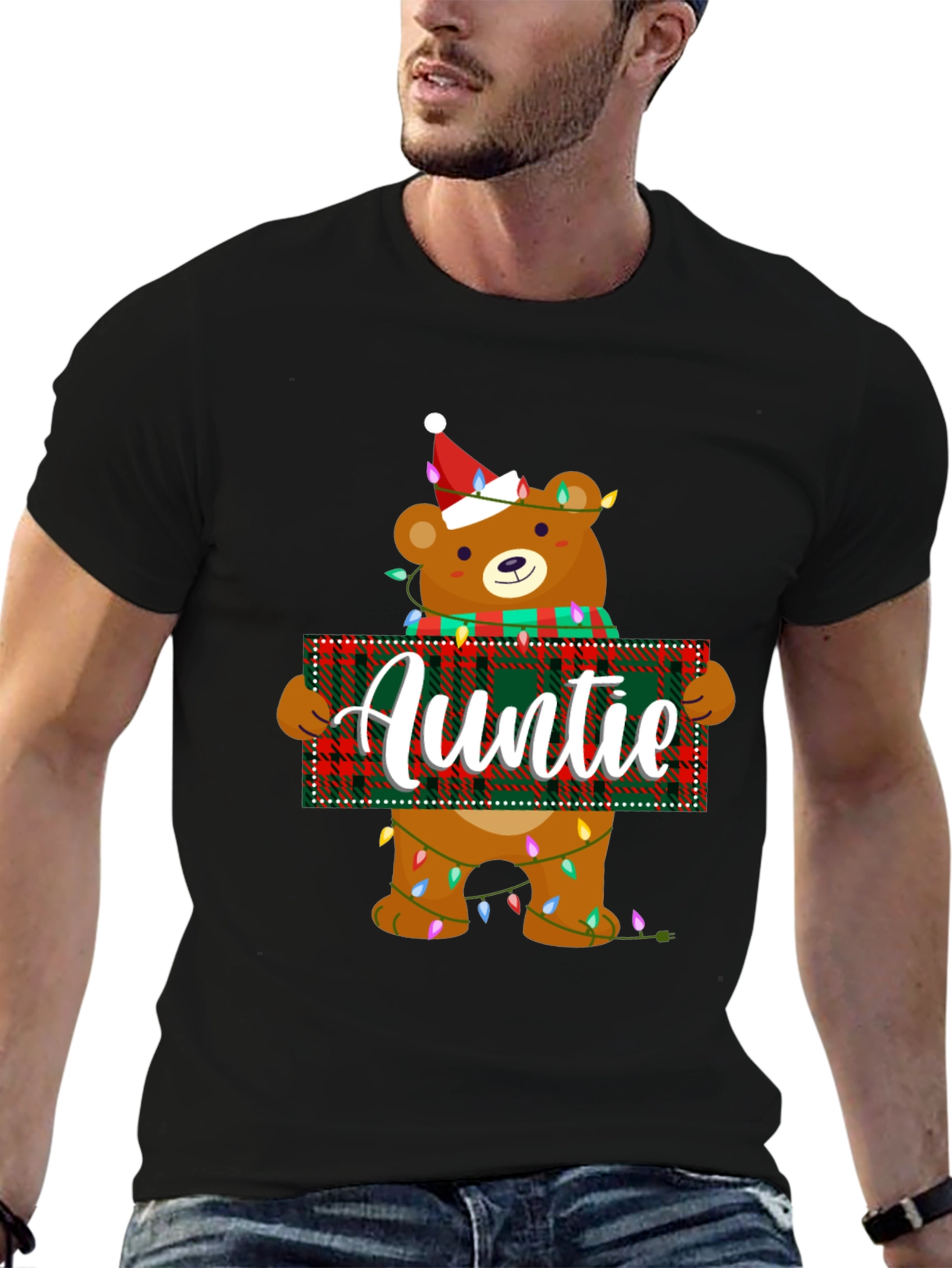 Auntie Christmas Bear T-Shirt