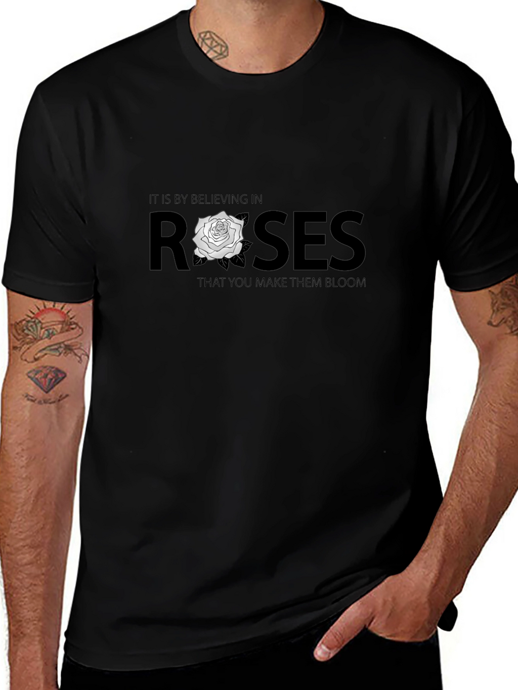 Believe in Roses Graphic T-Shirt