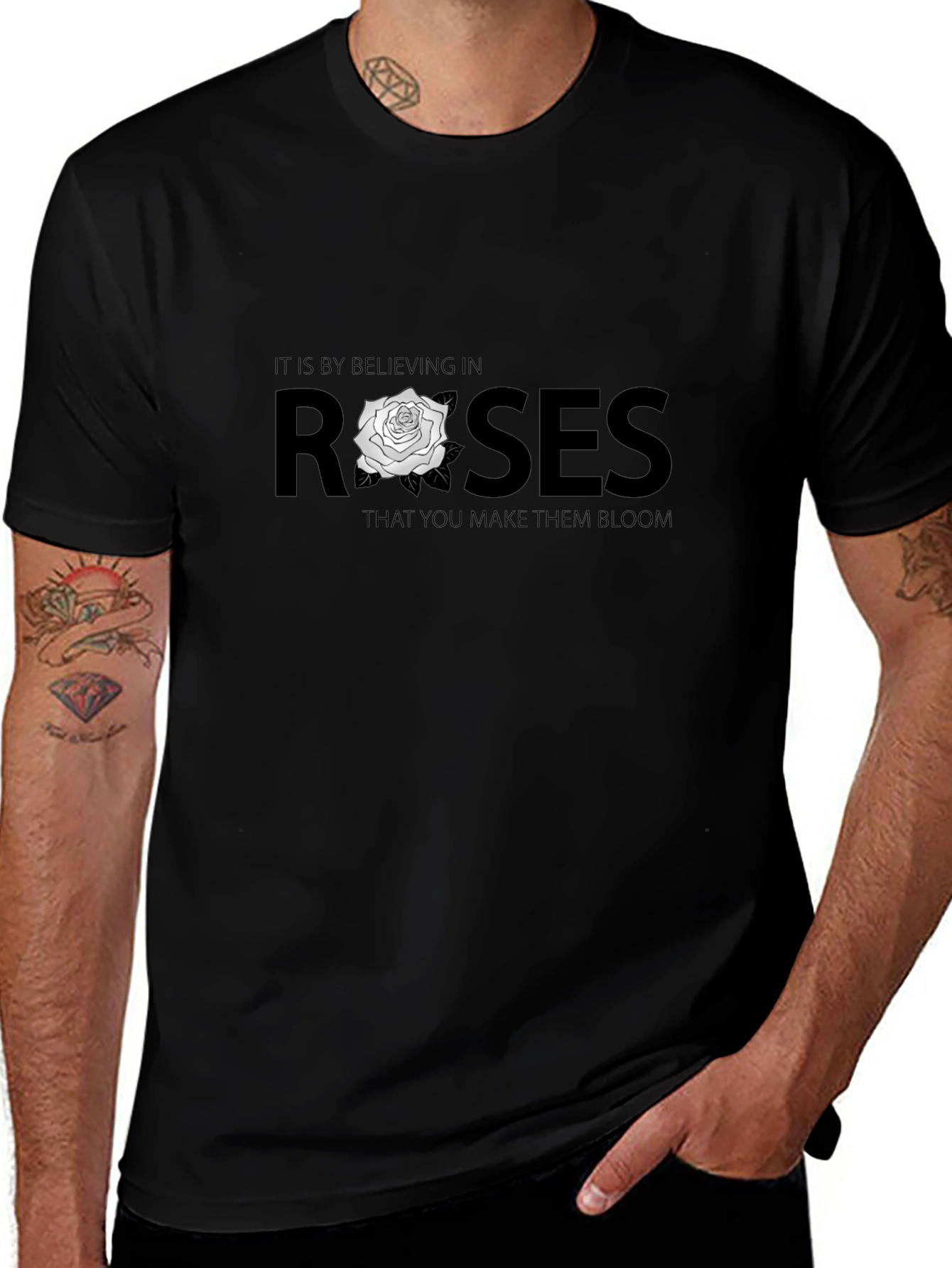 Believe in Roses Graphic T-Shirt