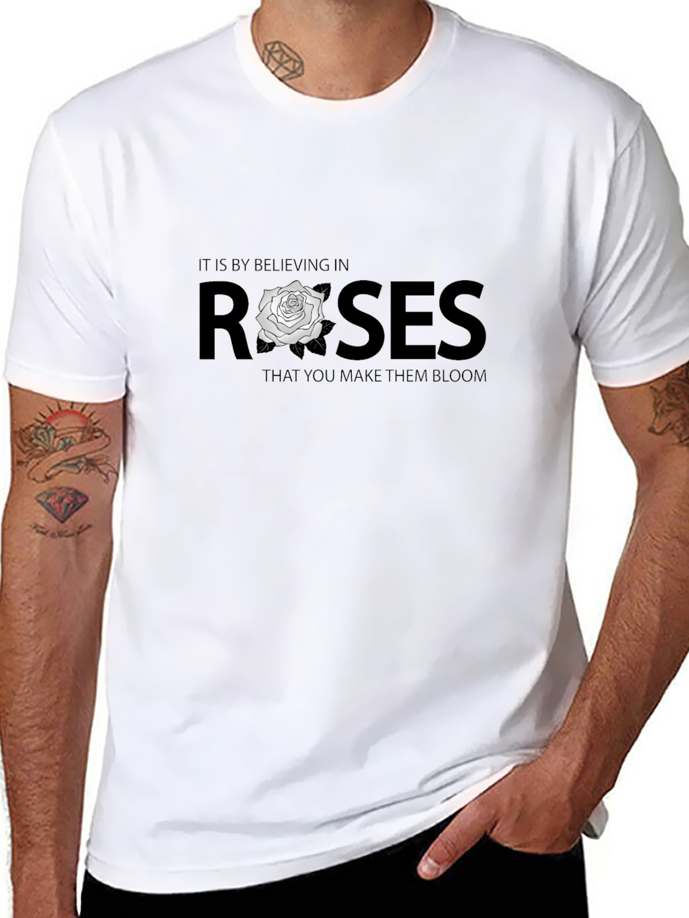 Believe in Roses Graphic T-Shirt