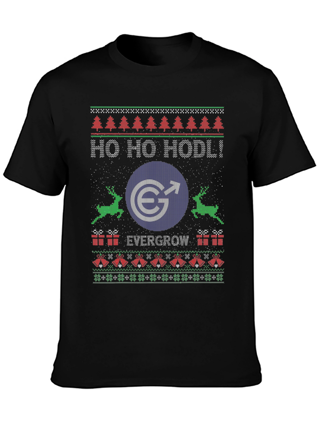 Evergrow Coin HODL Ugly Christmas Sweater T-Shirt