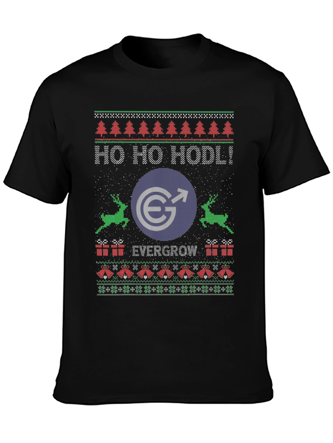 Evergrow Coin HODL Ugly Christmas Sweater T-Shirt