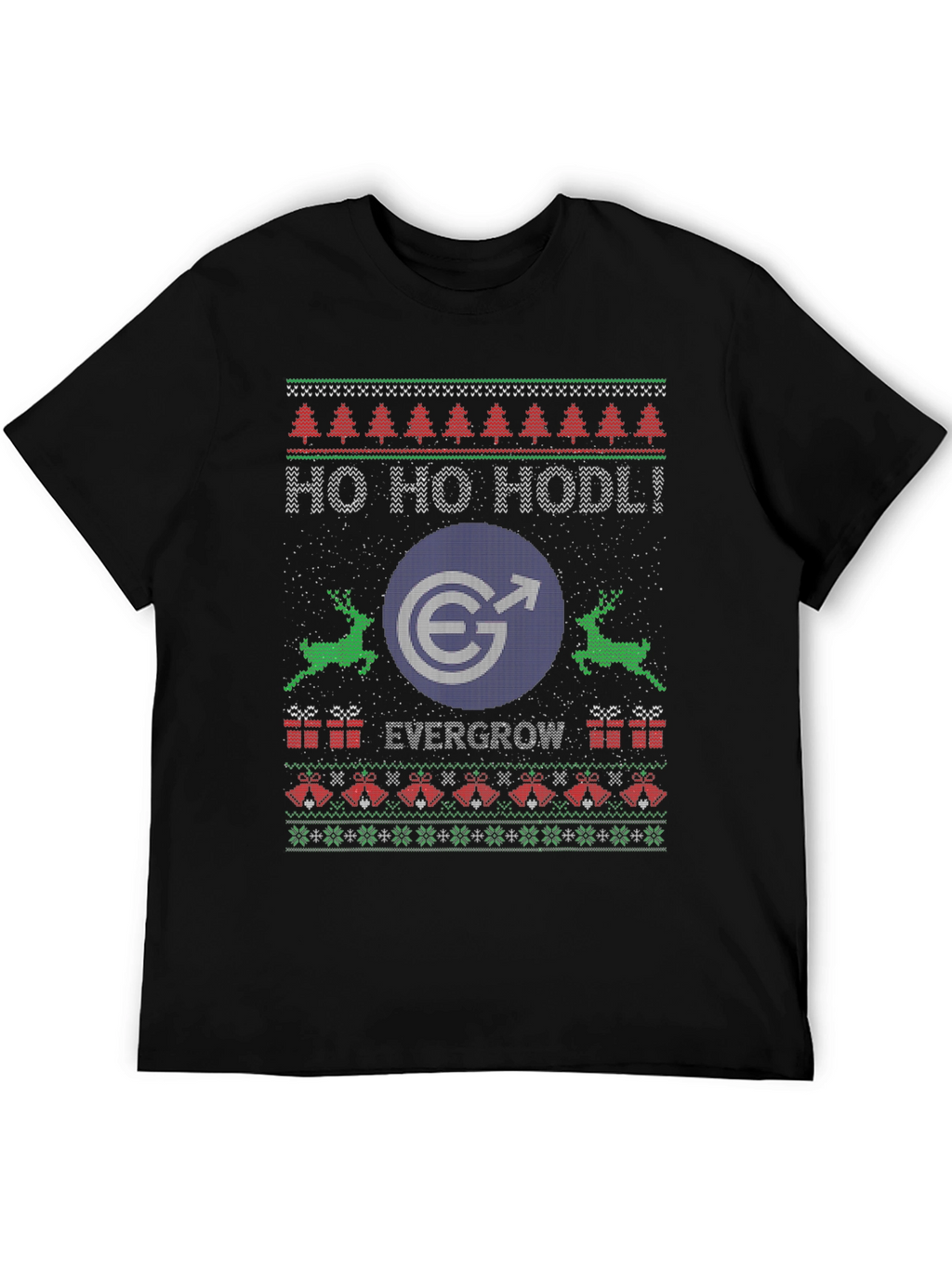 Evergrow Coin HODL Ugly Christmas Sweater T-Shirt