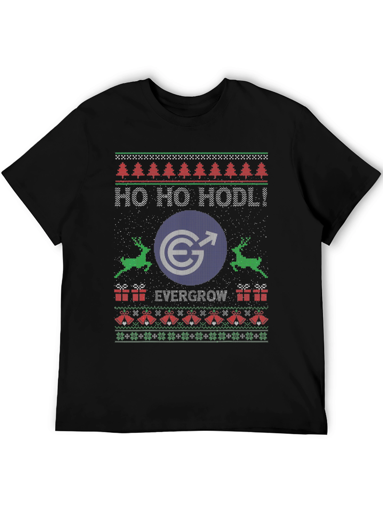 Evergrow Coin HODL Ugly Christmas Sweater T-Shirt