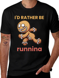 Gingerbread Man Running T-Shirt