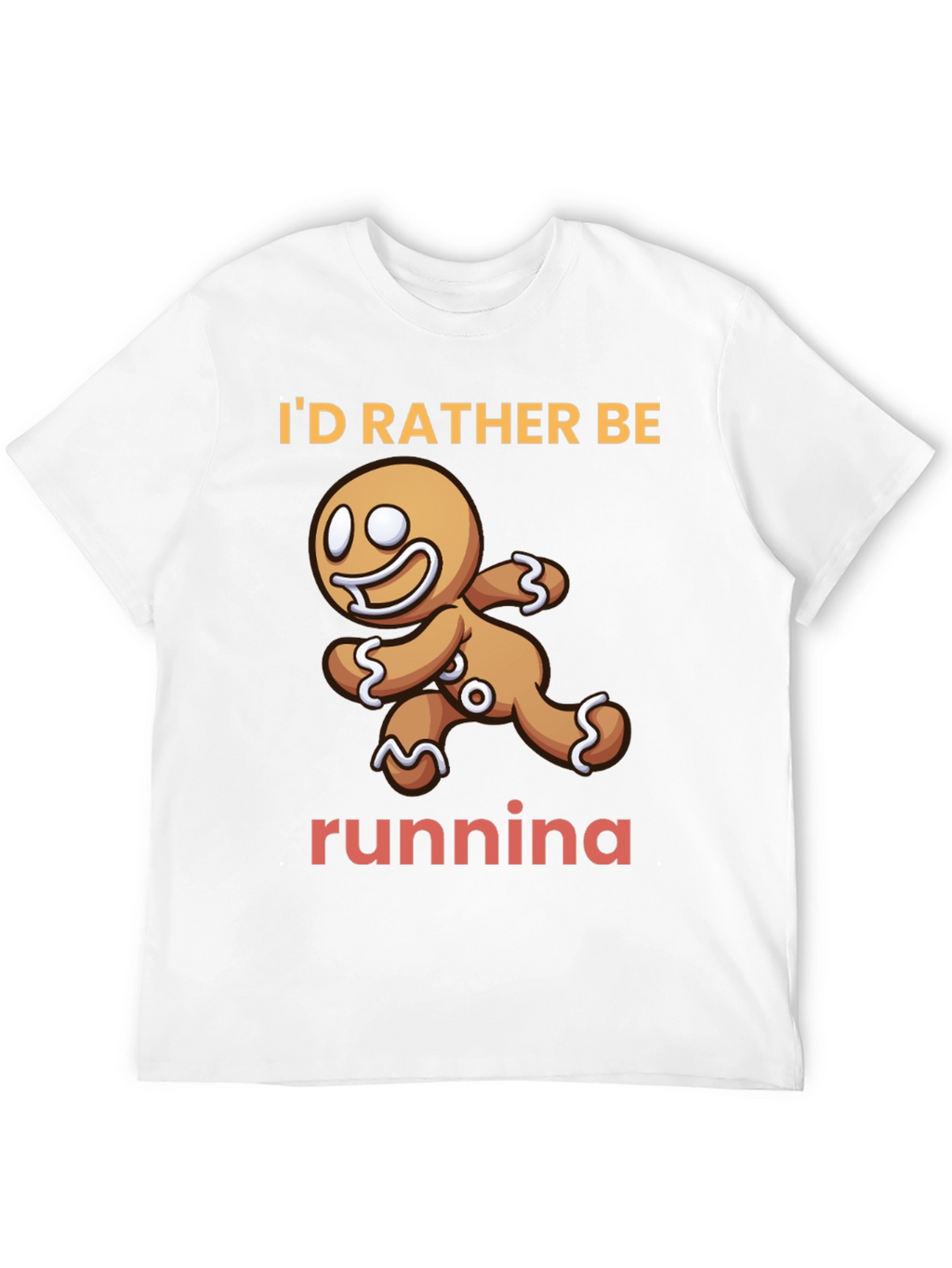 Gingerbread Man Running T-Shirt