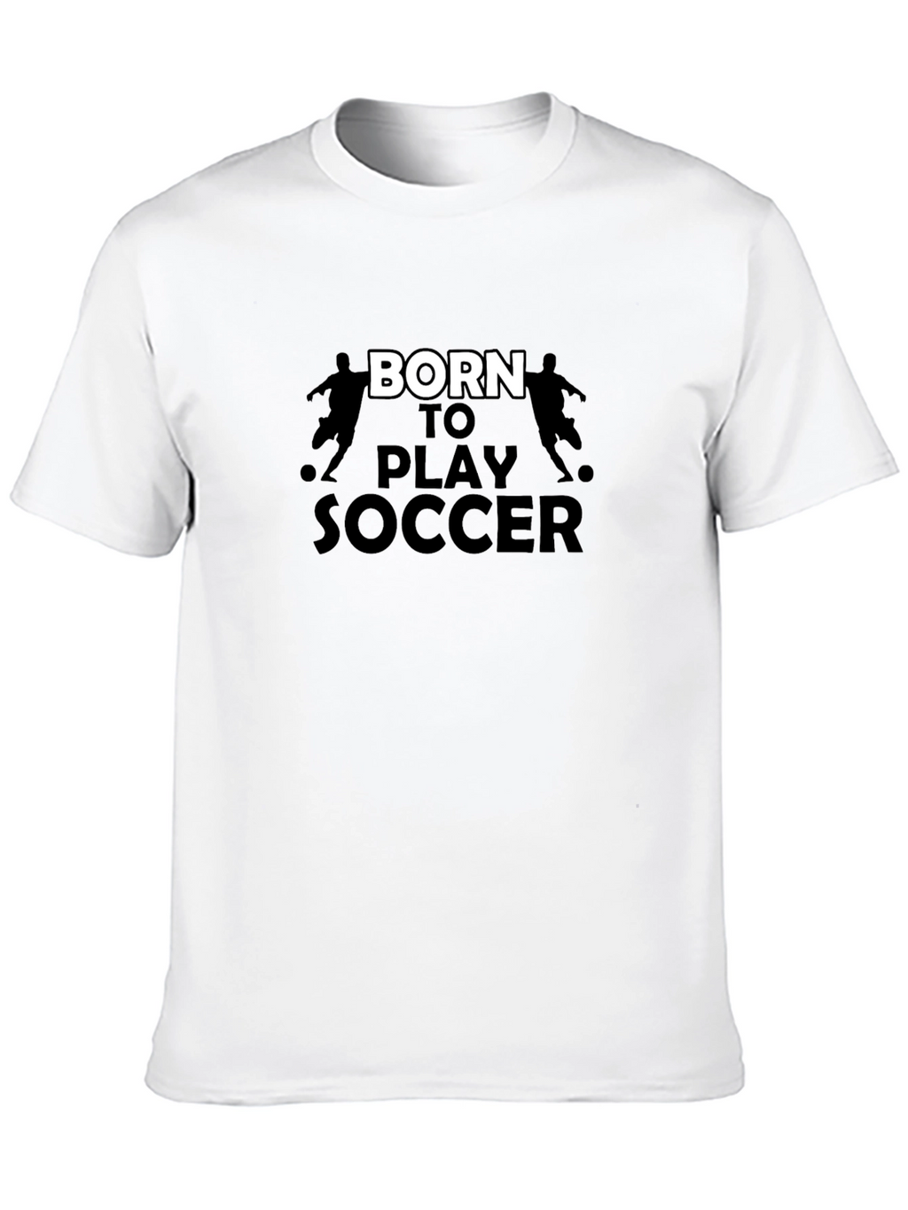 Born to Play Soccer Graphic Tee - Black