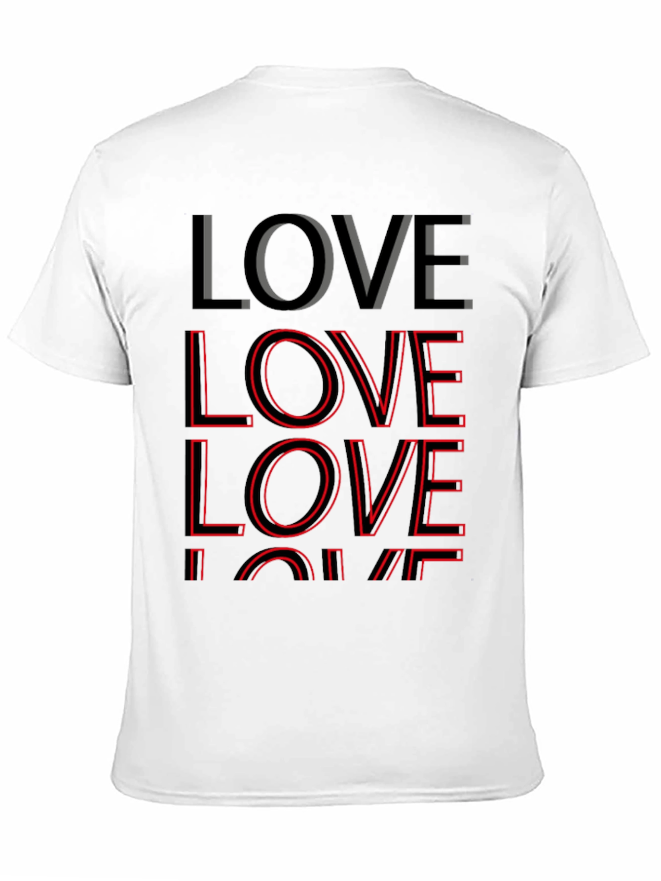 LOVE Stacked Graphic Tee - Soft Cotton Blend
