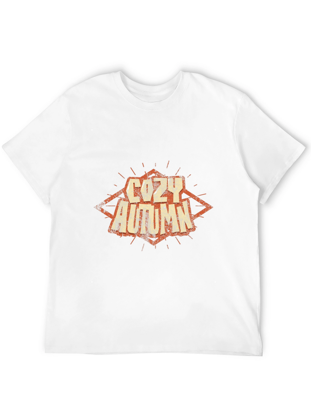 Cozy Autumn Graphic Tee - Soft Black Cotton T-Shirt