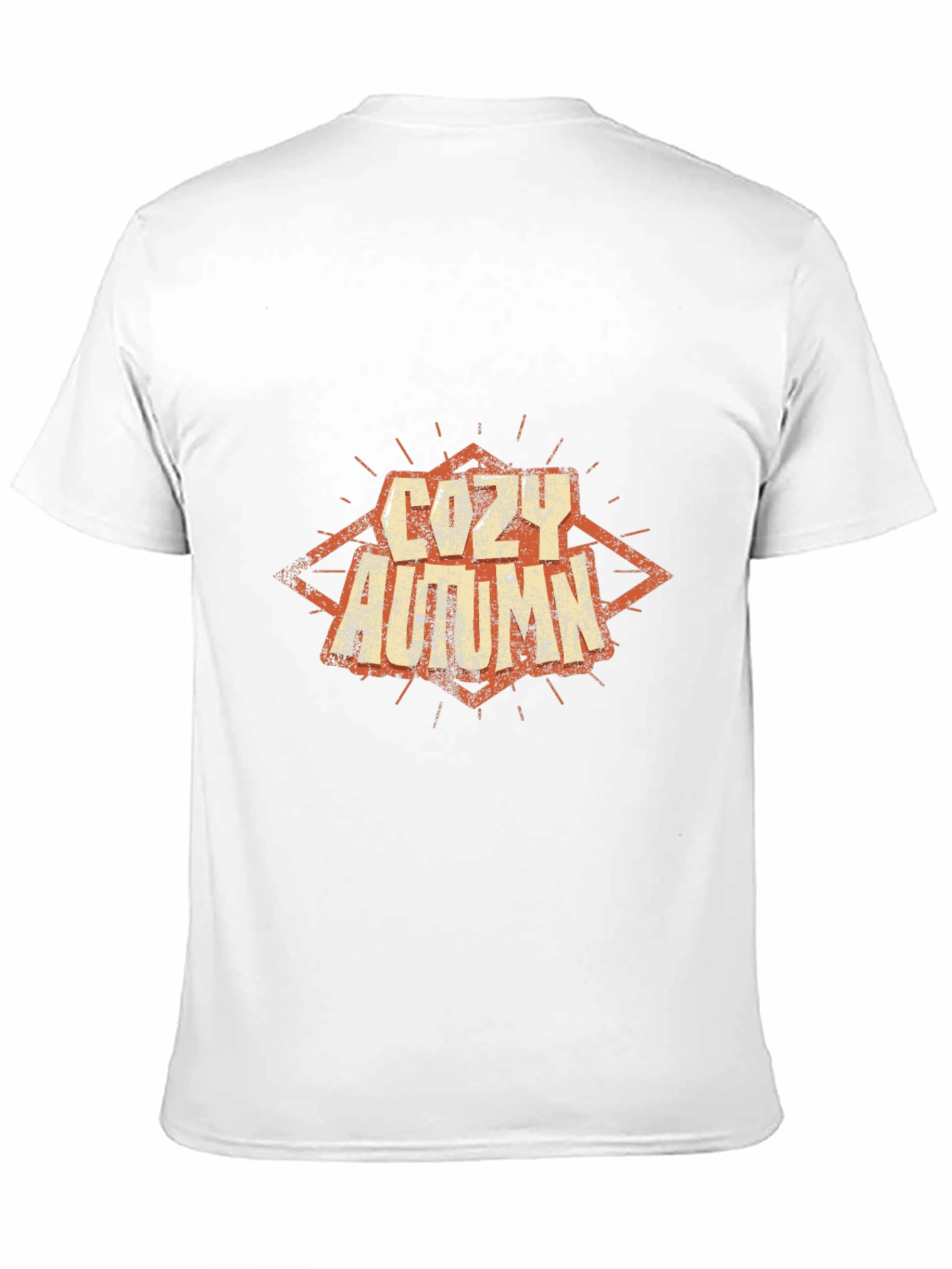 Cozy Autumn Graphic Tee - Soft Black Cotton T-Shirt