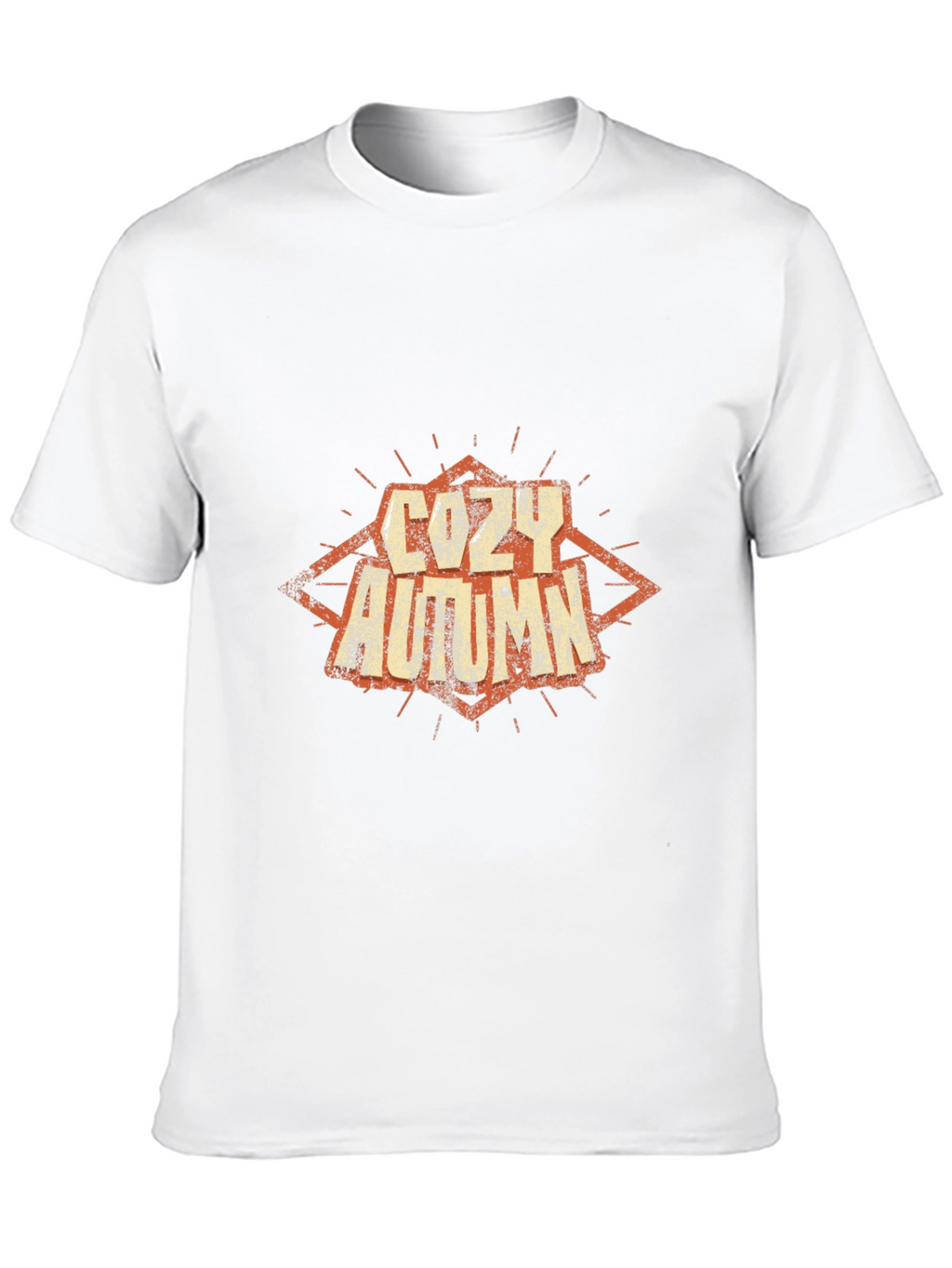 Cozy Autumn Graphic Tee - Soft Black Cotton T-Shirt