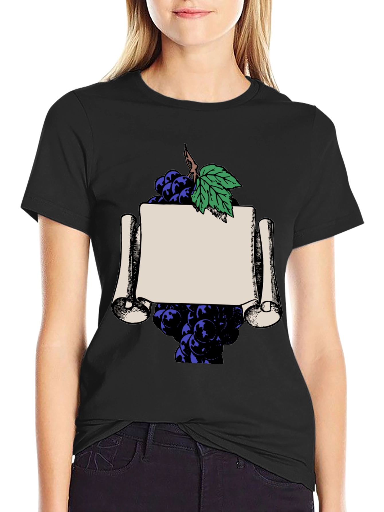 Grapes & Scroll Graphic Tee