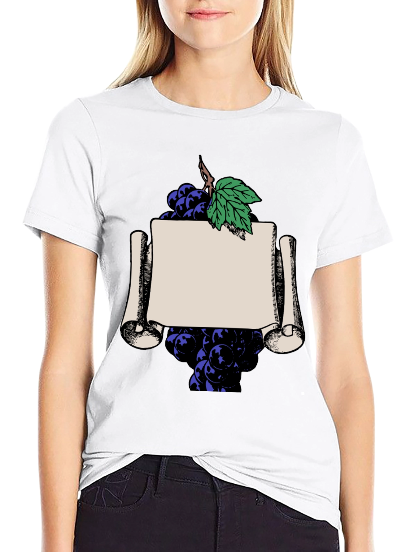Grapes & Scroll Graphic Tee