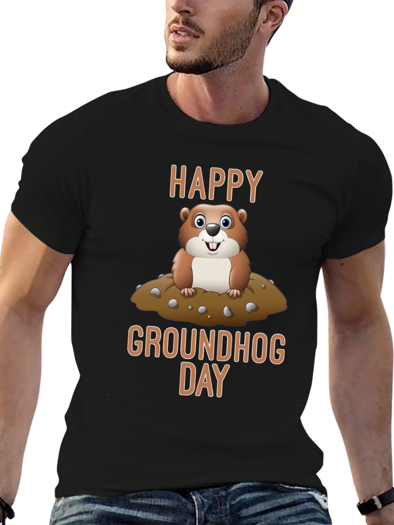 Happy Groundhog Day Graphic T-Shirt