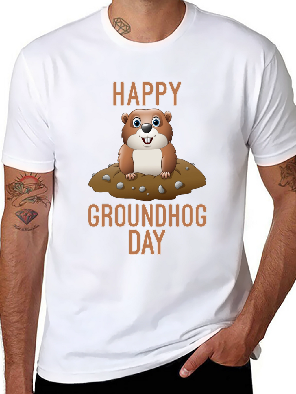 Happy Groundhog Day Graphic T-Shirt