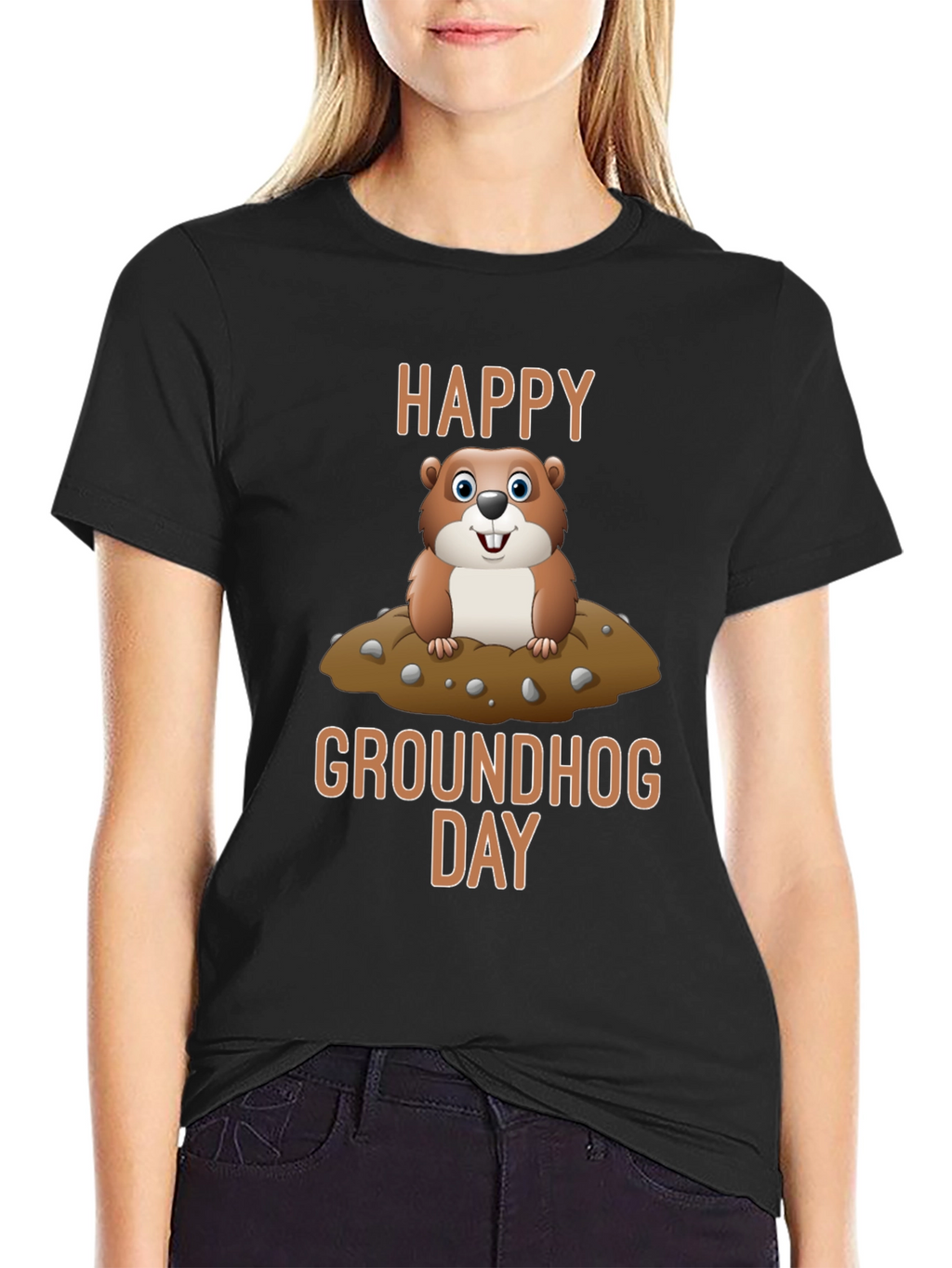 Happy Groundhog Day Graphic T-Shirt