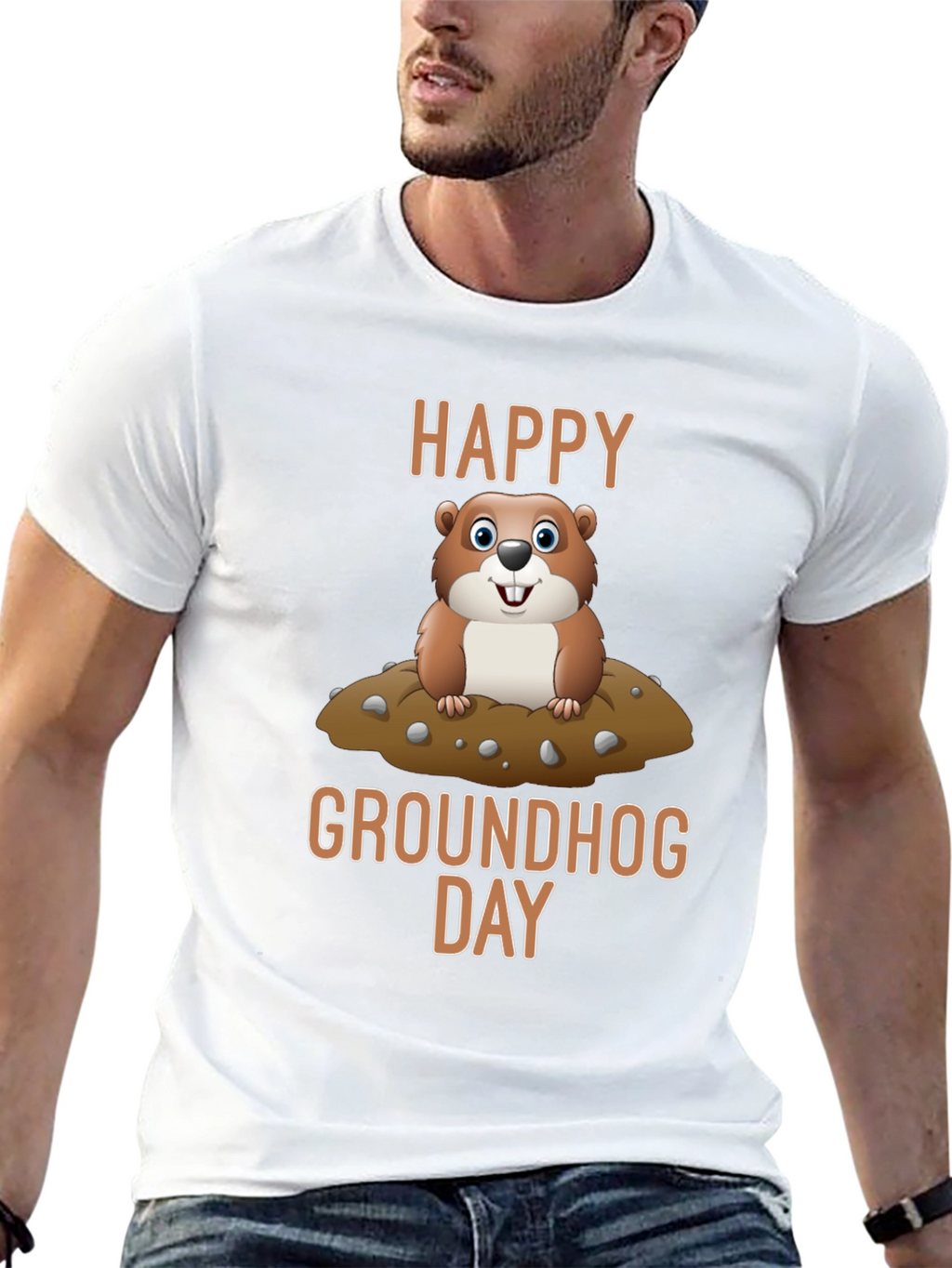 Happy Groundhog Day Graphic T-Shirt