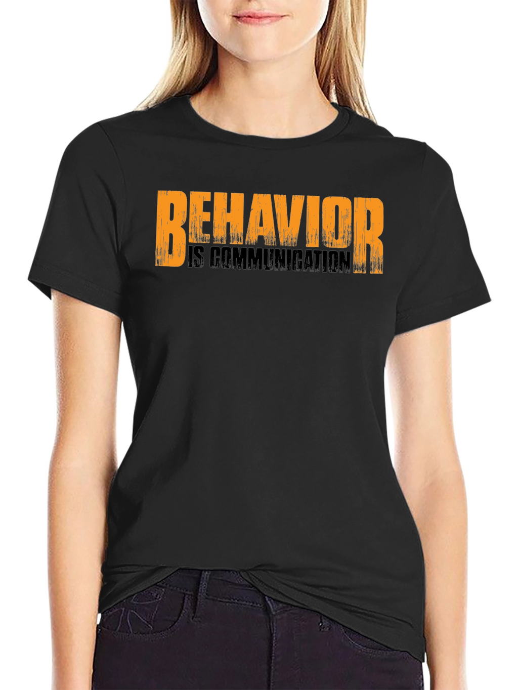 Behavior is Communication Black T-Shirt