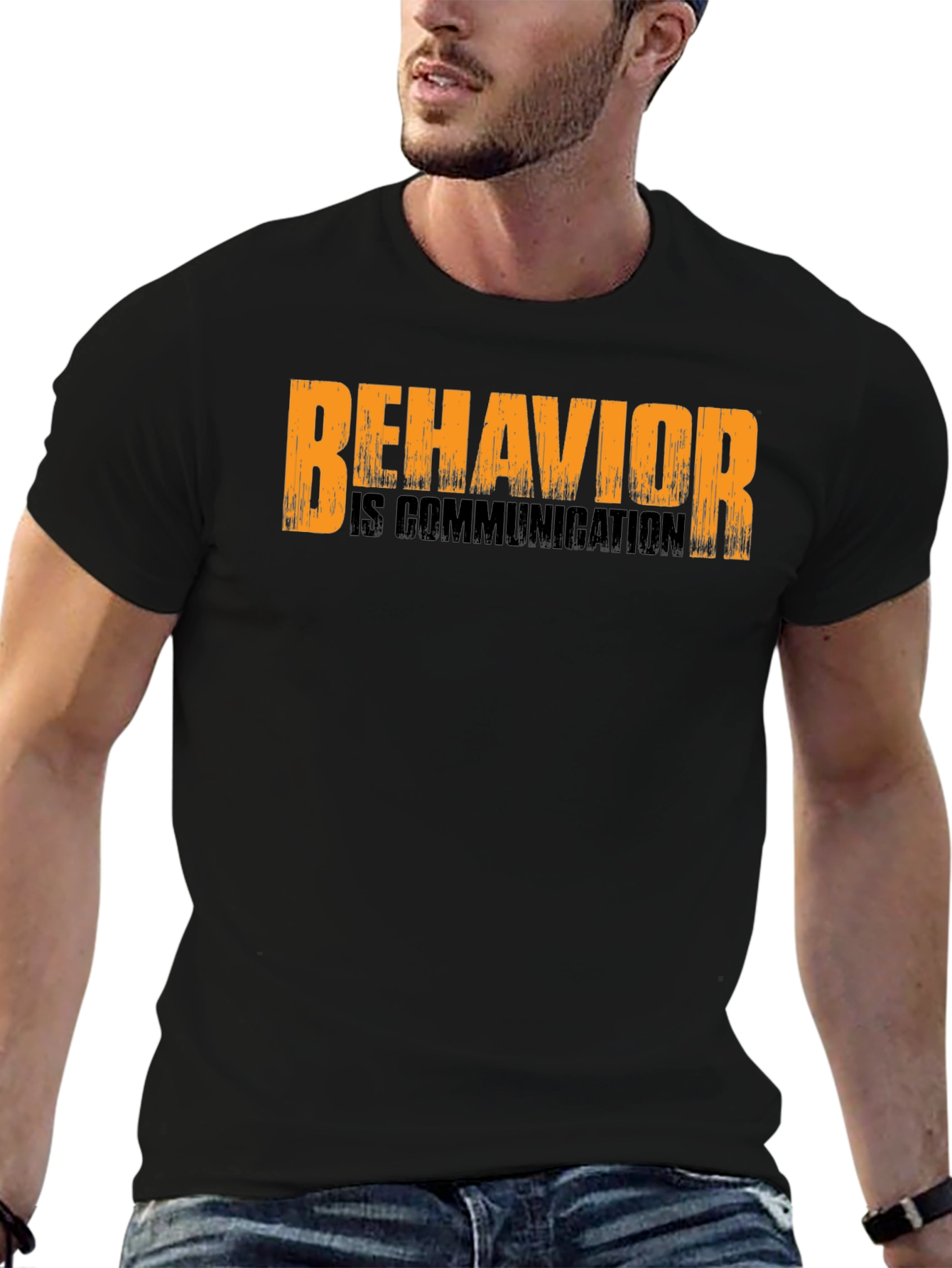 Behavior is Communication Black T-Shirt