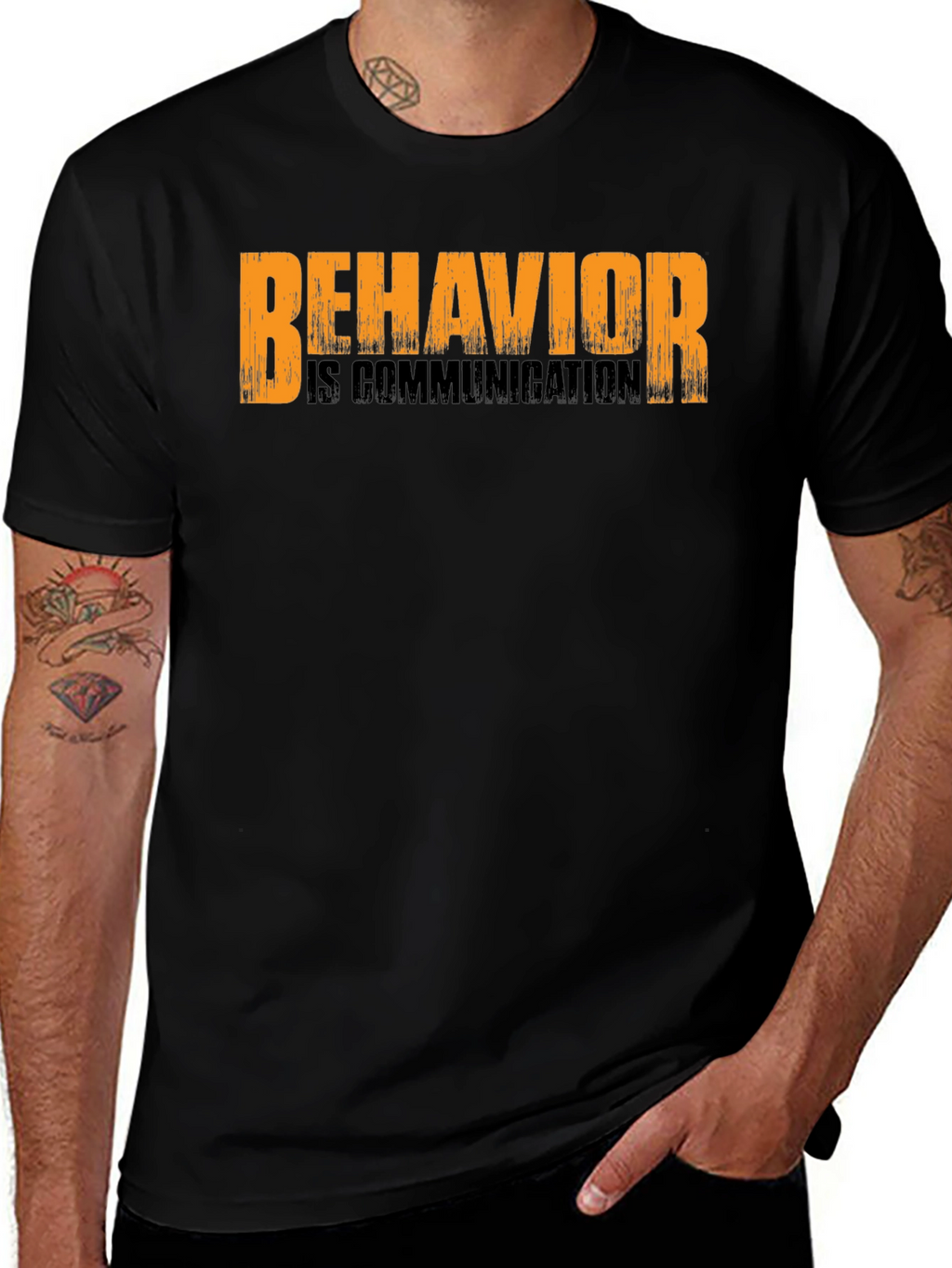 Behavior is Communication Black T-Shirt