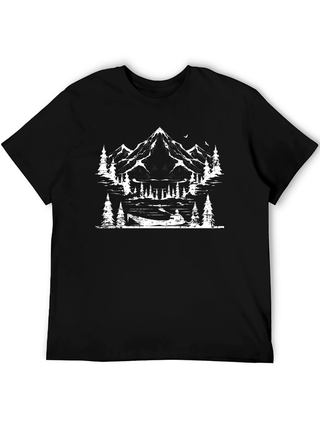 Mountain Lake Graphic Tee - Black