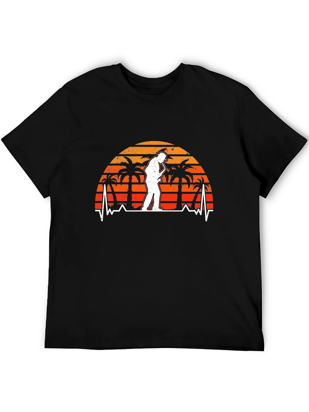 Saxophone Sunset Rhythm T-Shirt - Cool Musician Tee