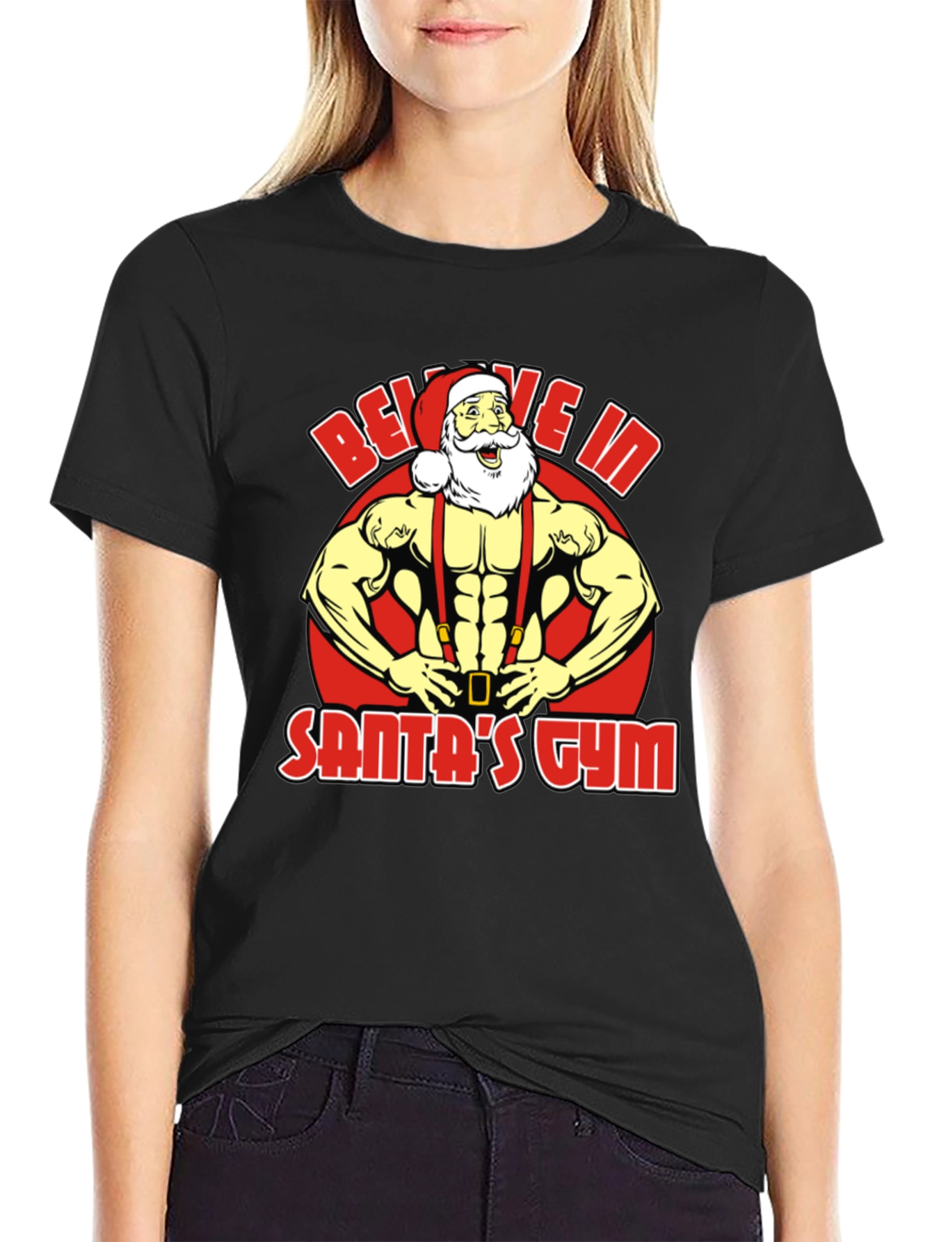 Believe In Santas Gym T-Shirt