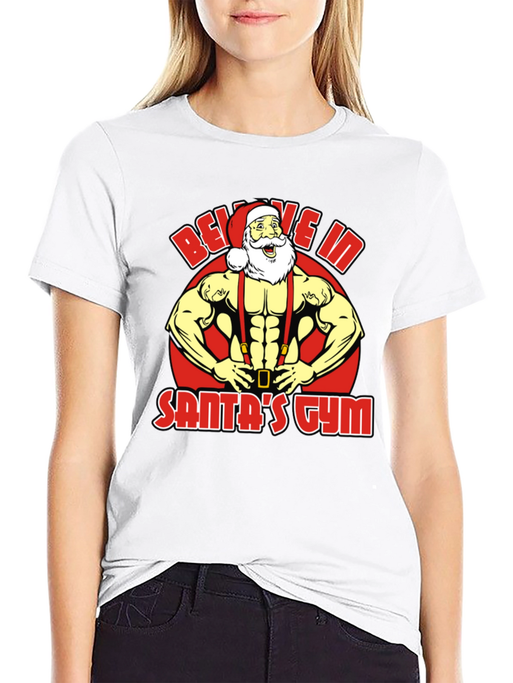 Believe In Santas Gym T-Shirt