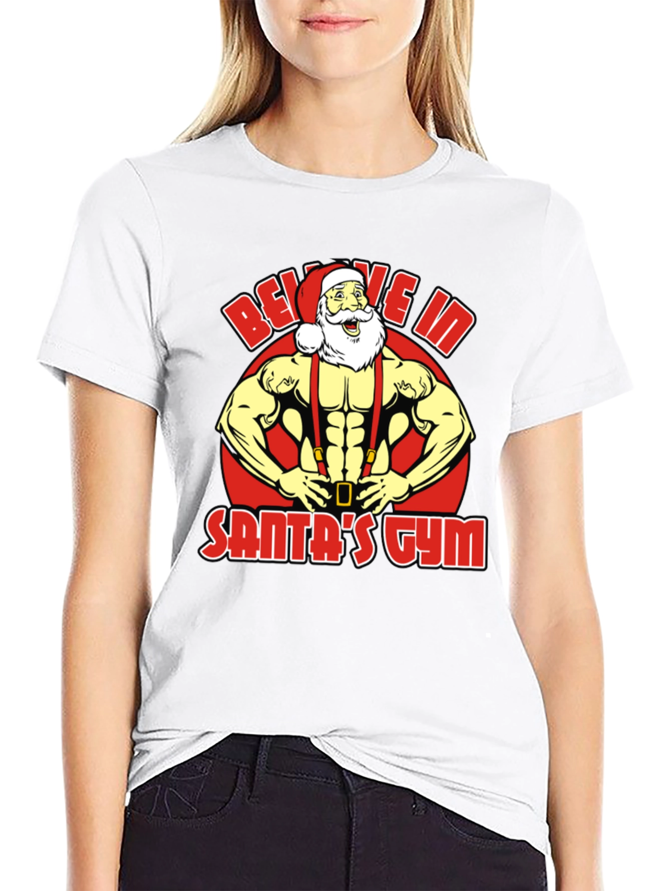 Believe In Santas Gym T-Shirt