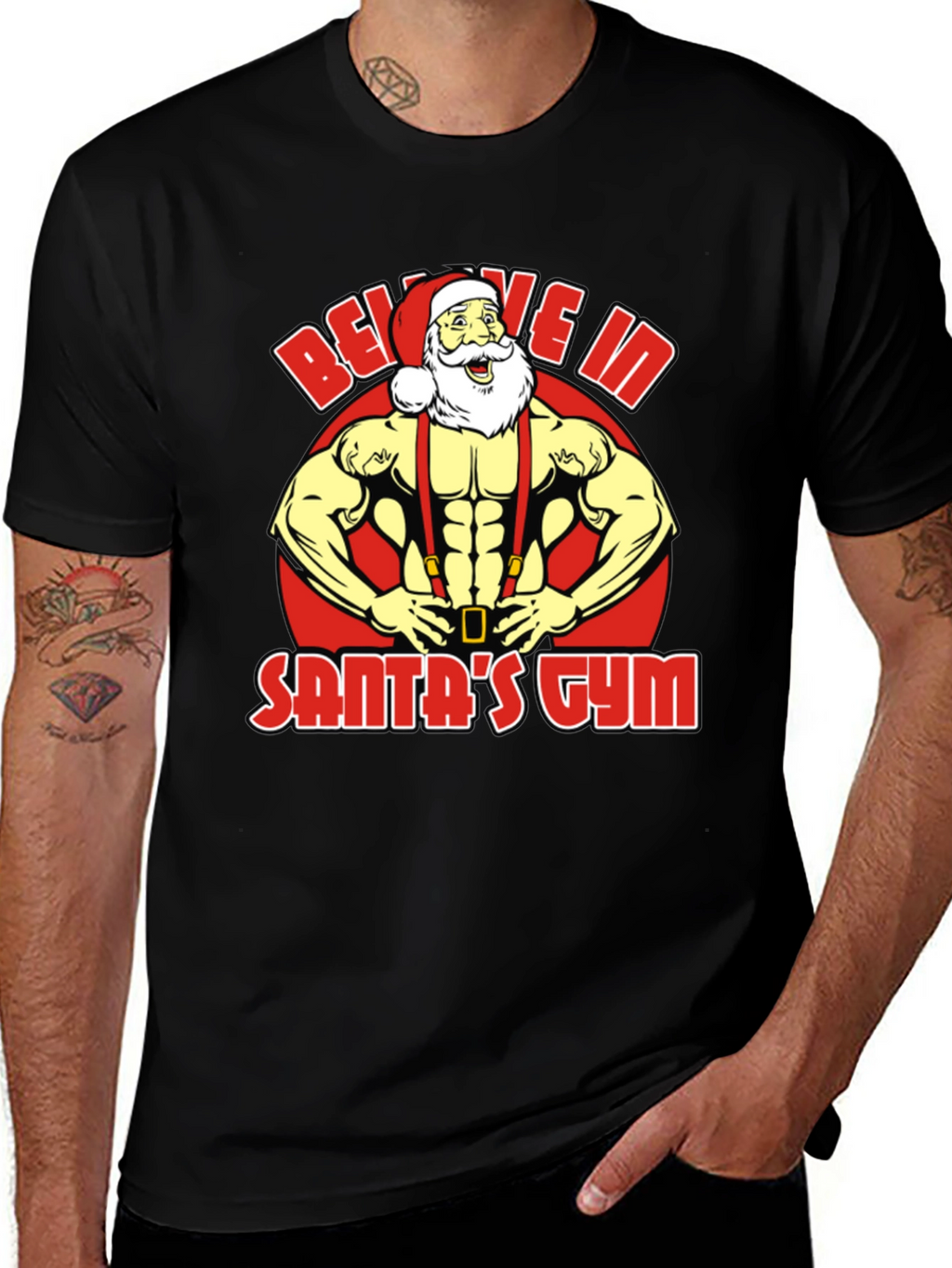 Believe In Santas Gym T-Shirt