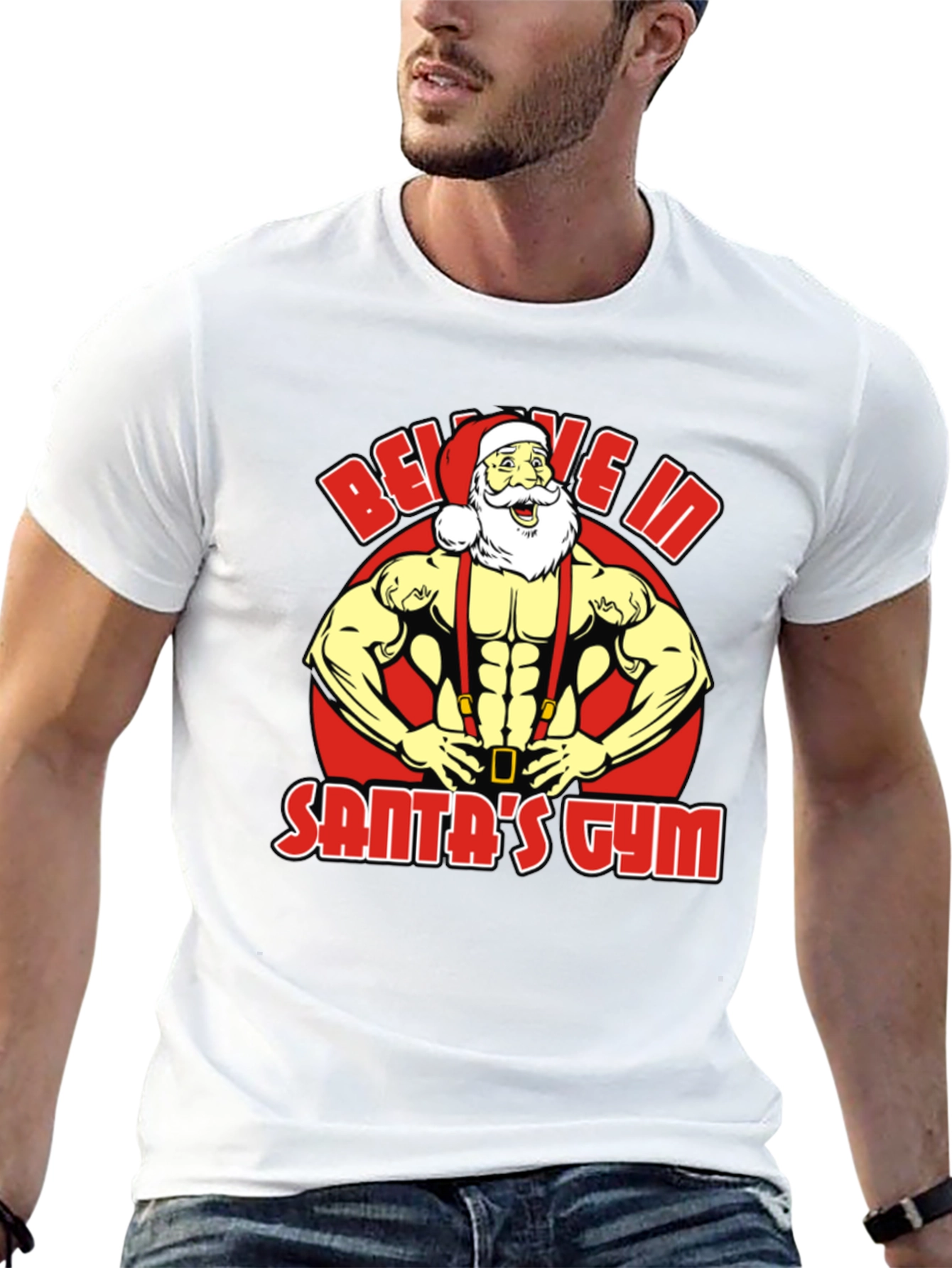 Believe In Santas Gym T-Shirt