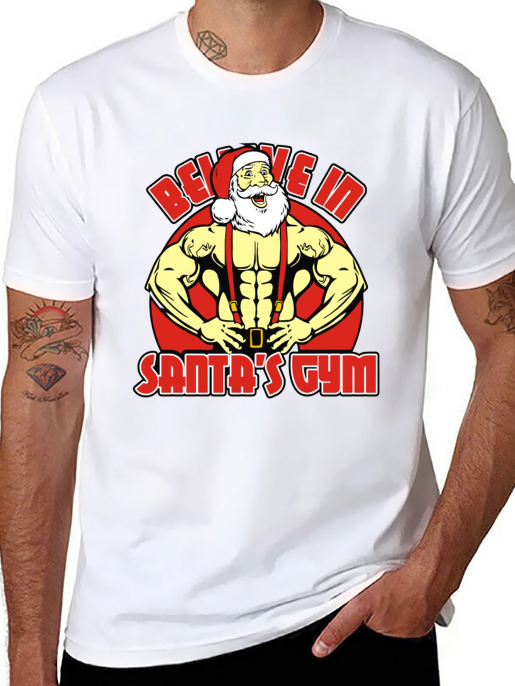 Believe In Santas Gym T-Shirt