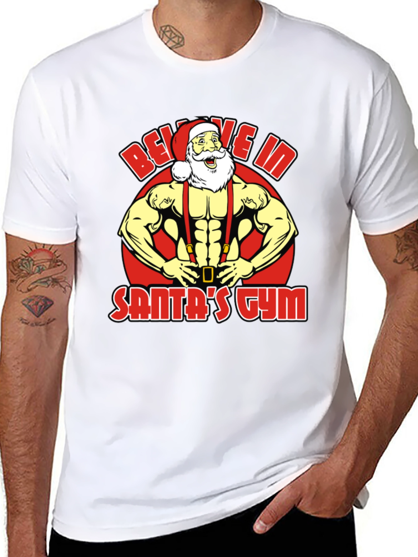 Believe In Santas Gym T-Shirt