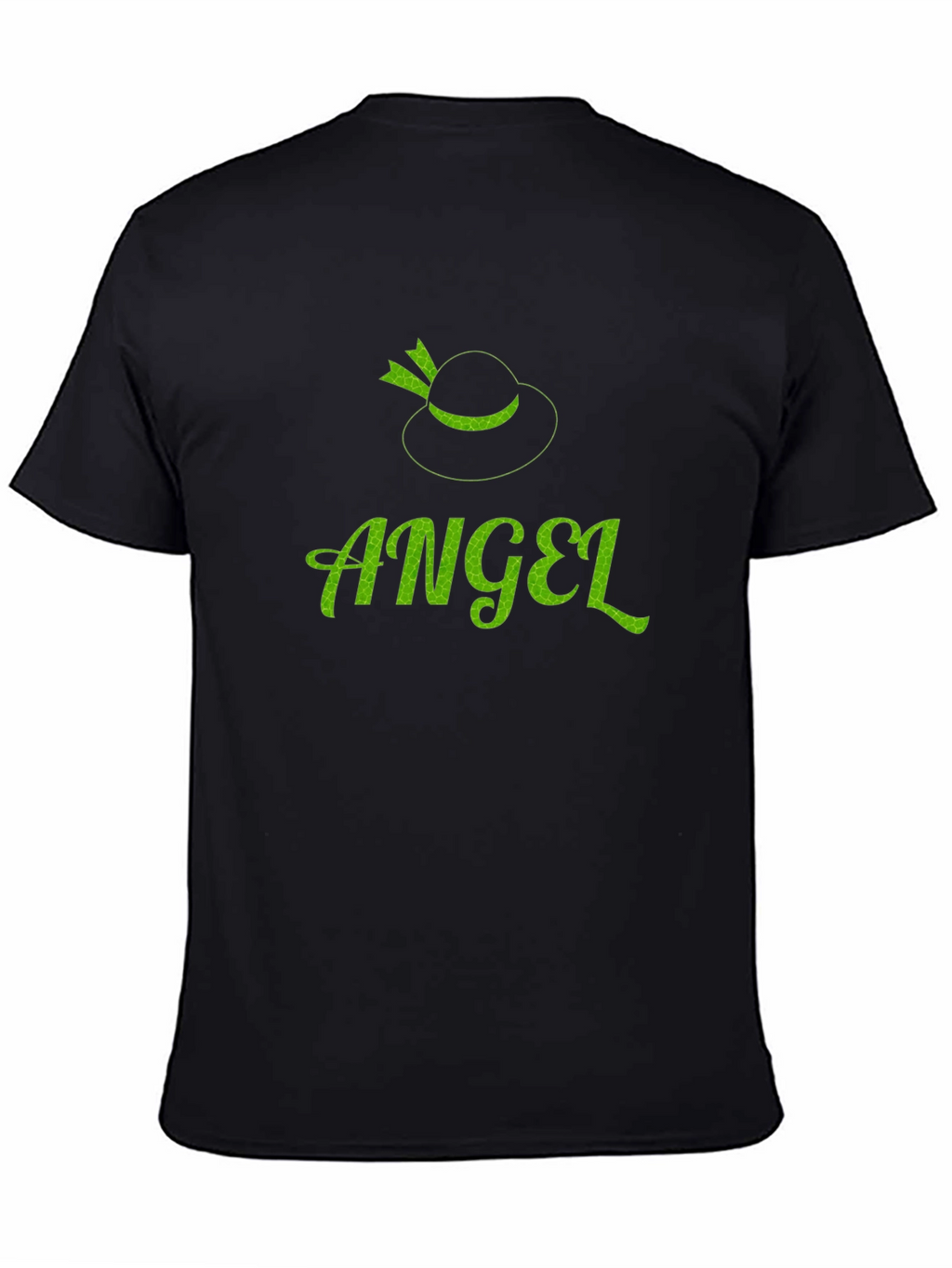 Angel Hat Black T-Shirt