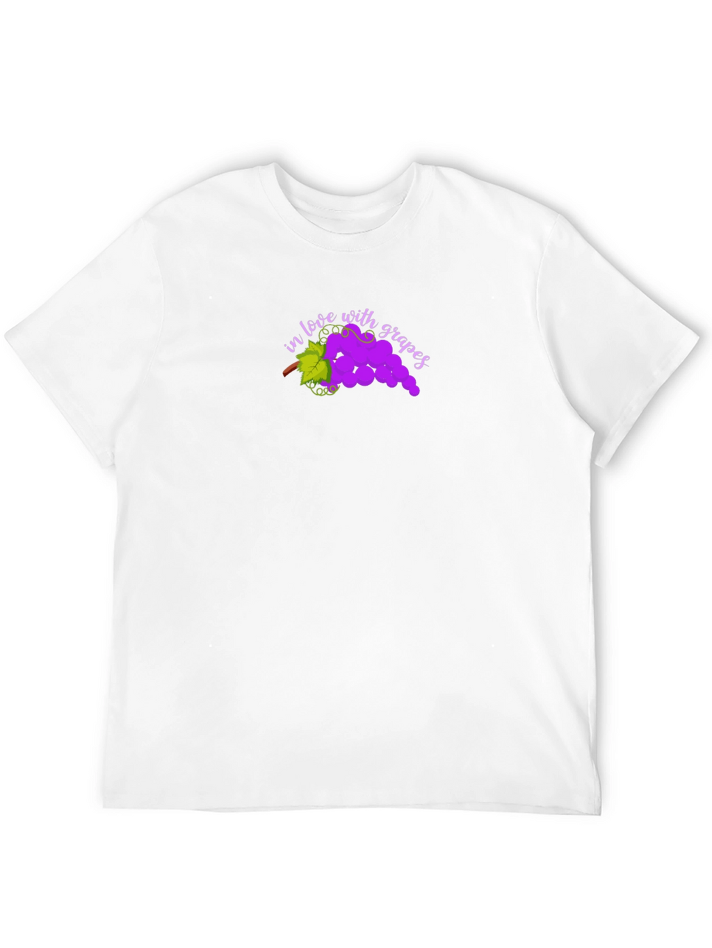 In Love with Grapes Black T-Shirt