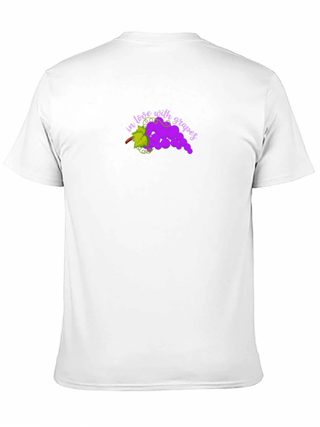 In Love with Grapes Black T-Shirt